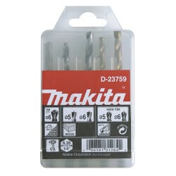 5 dalių grąžtų rinkinys MAKITA D-23759