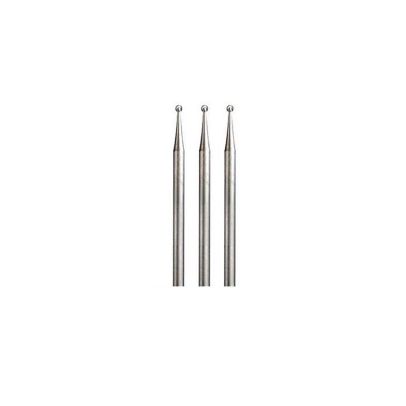 Apvali freza graviravimui DREMEL 1,6mm, 3vnt. 1