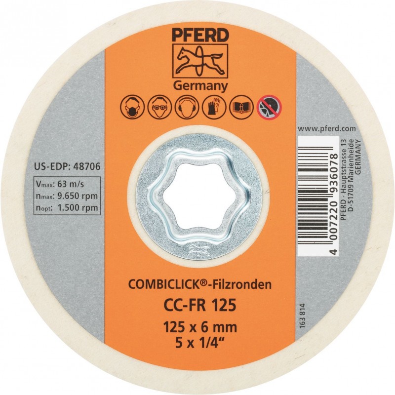 Tekstilinis poliravimo diskas PFERD CC-FR 125 1