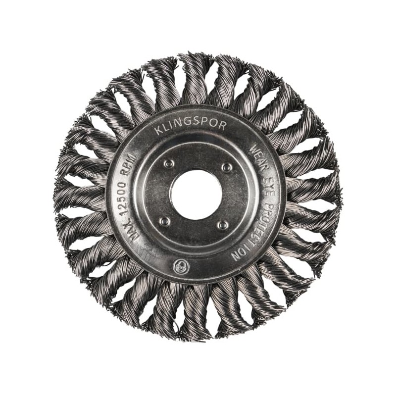 Metalinis šepetys KLINGSPOR BR 600 Z Inox 125x14x22,23mm 1 Metalinis šepetys KLINGSPOR BR 600 Z Inox 125x14x22,23mm 1