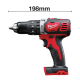 Akumuliatorinis smūginis gręžtuvas MILWAUKEE M18 BPD-0C