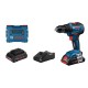 Akumuliatorinis suktuvas BOSCH GSR 18V-55 su priedais 1