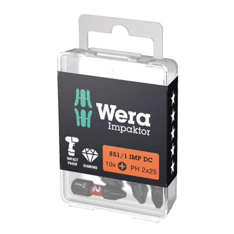Atsuktuvo antgalis WERA 851/1 IMP DC, 10vnt. 1