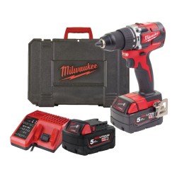 Akumuliatorinis smūginis gręžtuvas MILWAUKEE M18 CBLPD-502C