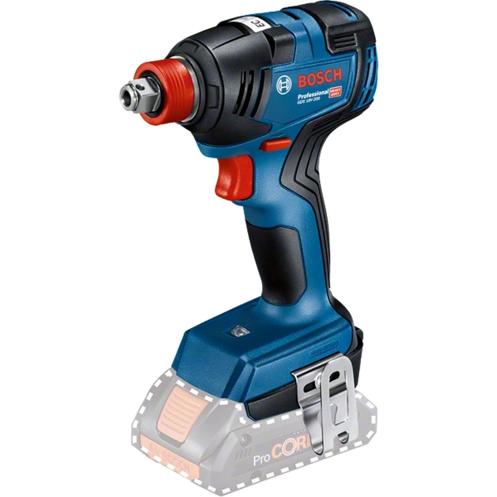 Akumuliatorinis smūginis suktuvas/veržliasukis BOSCH GDX 18V-200
