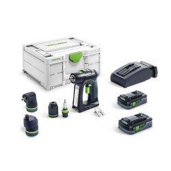 Akumuliatorinis suktuvas-gręžtuvas FESTOOL C 18 HPC 4,0 I-Set