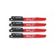 Žymeklis MILWAUKEE 1-3mm, juodas, 4vnt. 1