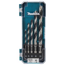 5 dalių medžio grąžtų rinkinys MAKITA D-72861