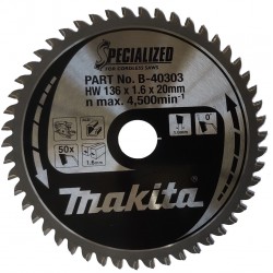 Metalo pjovimo diskas MAKITA 136x20x1,6mm 50T