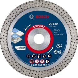 Deimantinis pjovimo diskas BOSCH Expert HardCeramic 76x10 mm