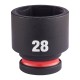 Smūginė galva MILWAUKEE SHW 1/2" 28mm 1 Smūginė galva MILWAUKEE SHW 1/2" 28mm 1