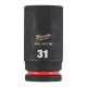 Ilga šešiakampė smūginė galvutė MILWAUKEE SHW 3/4" 31mm 1