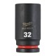 Ilga šešiakampė smūginė galvutė MILWAUKEE SHW 3/4" 32mm 1