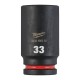 Ilga šešiakampė smūginė galvutė MILWAUKEE SHW 3/4" 33mm 1