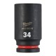 Ilga šešiakampė smūginė galvutė MILWAUKEE SHW 3/4" 34mm 1