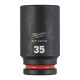 Ilga šešiakampė smūginė galvutė MILWAUKEE SHW 3/4" 35mm 1