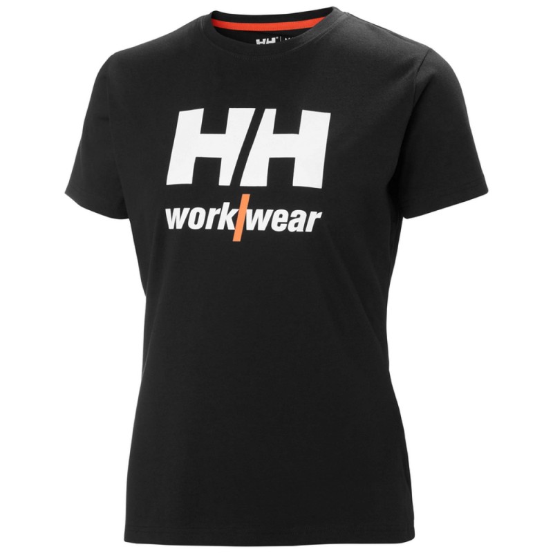 Moteriški marškinėliai HELLY HANSEN Logo T-Shirt, juodi 1