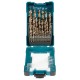 25 dalių metalo grąžtų komplektas MAKITA HSS-Co D-67577 1