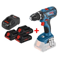 Akumuliatorinis suktuvas-gręžtuvas BOSCH GSR 18V-28 Solo LB su priedais