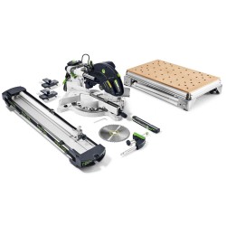 Traukiamas skersinio pjaustymo pjūklas FESTOOL Kapex KS 120 REB-Set-MFT