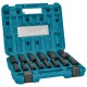 1/2" smūginių sukimo galvučių rinkinys MAKITA E-16586, 14vnt. 2