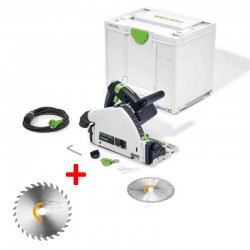 Įgilinamas diskinis pjūklas FESTOOL TS 55 FEBQ-Plus su priedu