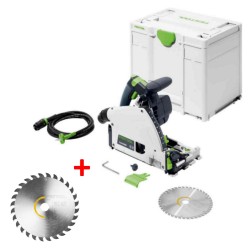 Įgilinamasis diskinis pjūklas FESTOOL TS 60 KEBQ-Plus su priedu