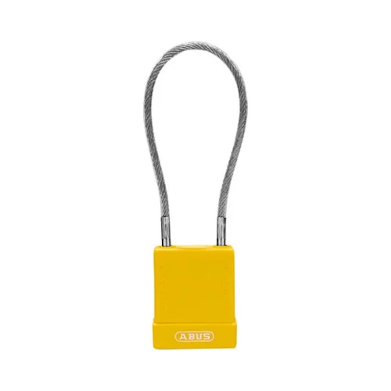 Spyna su kabeliu ABUS 76/40CAB20 20cm, geltona 1
