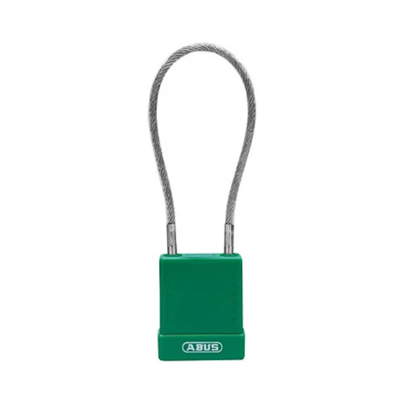 Spyna su kabeliu ABUS 76/40CAB20 20cm, žalia 1