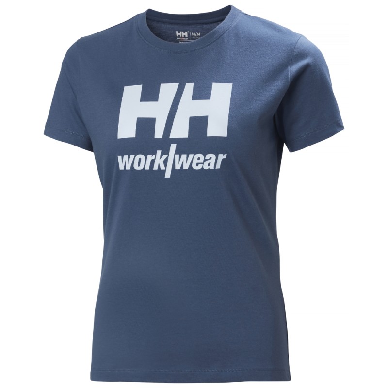 Moteriški marškinėliai HELLY HANSEN W Classic Logo T-Shirt, mėlyni 1