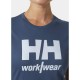 Moteriški marškinėliai HELLY HANSEN W Classic Logo T-Shirt, mėlyni 3
