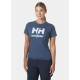 Moteriški marškinėliai HELLY HANSEN W Classic Logo T-Shirt, mėlyni 4