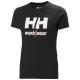 Moteriški marškinėliai HELLY HANSEN W Classic Logo T-Shirt, juodi 1