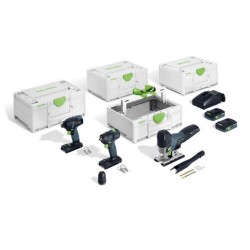 Akumuliatorinių įrankių rinkinys montavimui FESTOOL Combo 18V