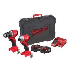 Akumuliatorinių suktuvų rinkinys MILWAUKEE M18 BLCPP2B-402C