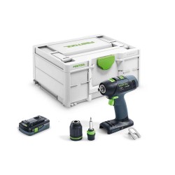 Akumuliatorinis gręžtuvas-suktuvas FESTOOL T18+3 4,0Ah