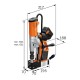 Akumuliatorinės magnetinės gręžimo staklės FEIN AKBU 35 PMQW 18 V 2X8Ah 2