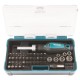 47 dalių sukimo antgalių rinkinys MAKITA B-36170 1