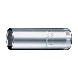 1/4" šešiakampė prailginta galvutė STAHLWILLE 40L 9mm