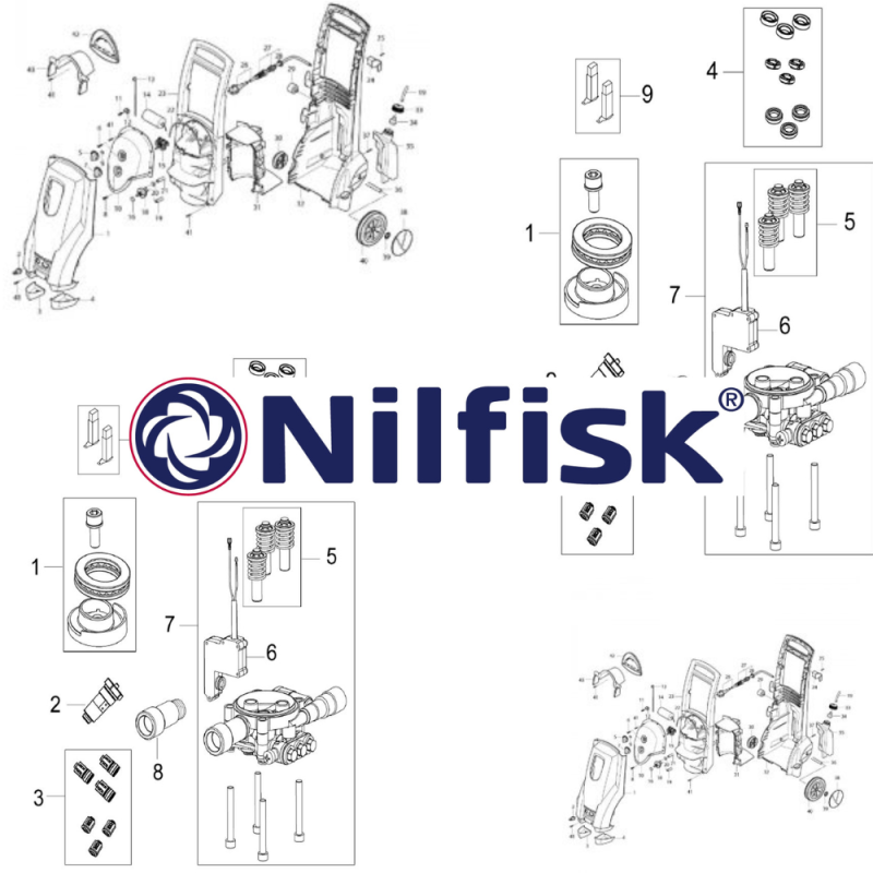 Movos komplektas NILFISK 9098997000 1