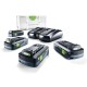 Akumuliatorių ir įkroviklio rinkinys FESTOOL SYS 18V 4x4,0/TCL 6 DUO 2