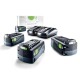 Akumuliatorių ir įkroviklio rinkinys FESTOOL SYS 18V 4x5,0/TCL 6 DUO 2