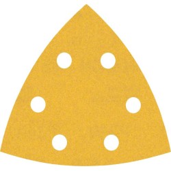 Šlifavimo popierius BOSCH Expert C470, Delta šlifuokliams, 93 mm, G 240, 5 vnt.