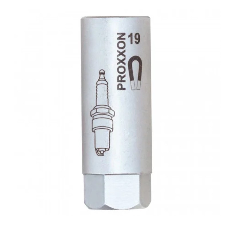 1/2" galvutė žvakėms su magnetu PROXXON 19mm 1