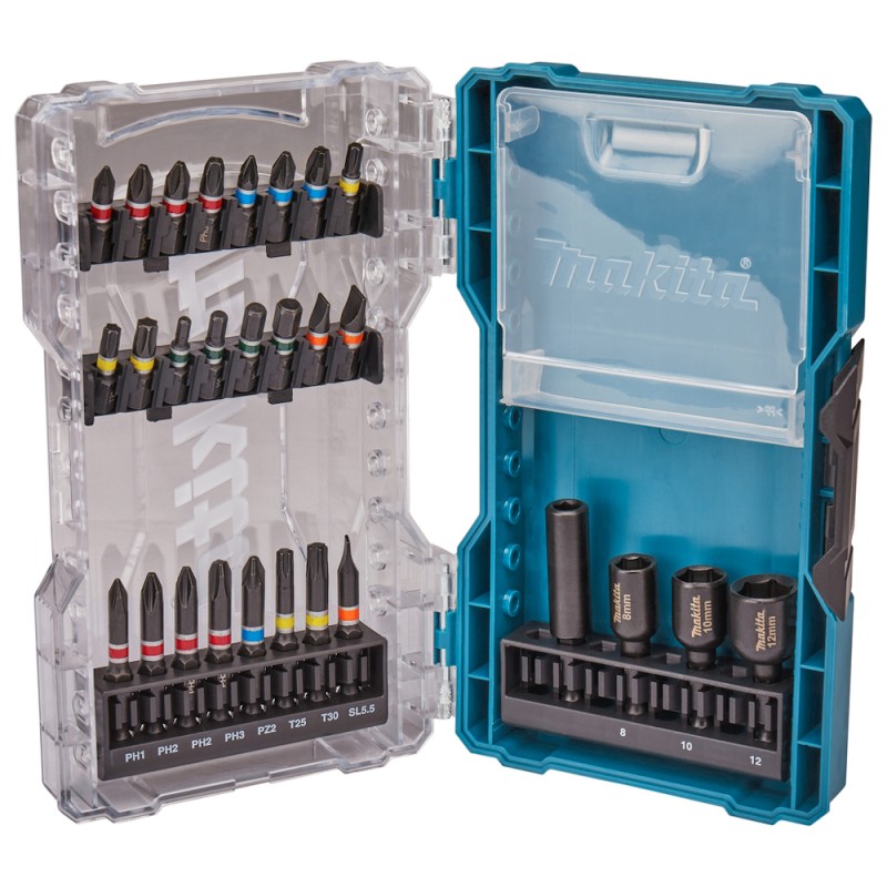 28 dalių sukimo antgalių rinkinys MAKITA E-07048 1