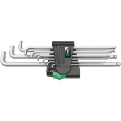 Šešiakampių raktų rinkinys WERA 950PKLS/9 SM SB