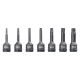 Smūginių sukimo antgalių rinkinys TORX 1/2" MAKITA 4