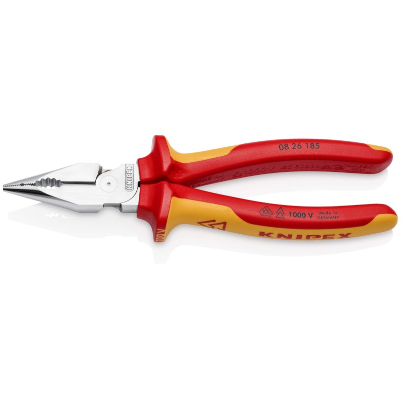 Elektrikų replės siauromis žiaunomis KNIPEX 0826185SB 1